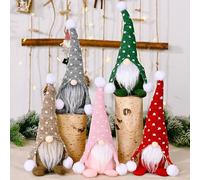 MZJAUVF GNOME de Noel, 5Pcs Decoration Noel GNOME, 27cm Décoration Père Noël, Lutin de Noel Decoration GNOME, GNOME Peluche Elfe Décoration pour Cheminée, Halloween, Noël, Thanksgiving