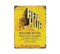 MZKSUERS Affiche de film Ben-Hur Décoration murale en métal Affiche moderne Bar Décorations 40 x 30 cm