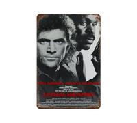 MZKSUERS Affiche de film d'arme mortelle - Décoration murale en métal - Décoration de bar moderne - 30 x 20 cm