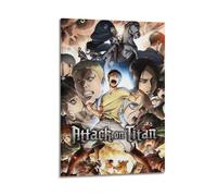 MZKSUERS Poster d'anime Attack on Titan 21 - Impression sur toile - Décoration murale moderne pour chambre à coucher - 30 x 45 cm