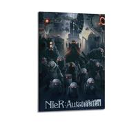 MZKSUERS Poster de jeu vidéo Nier - Impression sur toile - Impression d'art moderne pour chambre à coucher - 50 x 75 cm