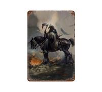 MZKSUERS Poster Death Dealer - Décoration murale en métal - Décoration moderne - 30 x 20 cm