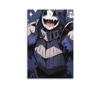 MZKSUERS Poster décoratif sur toile représentant un chevalier souriant avec masque - Poster mural moderne pour chambre à coucher - 40 x 60 cm