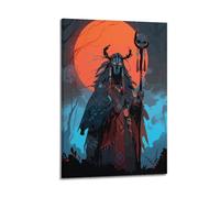 MZKSUERS Poster épique de chaman mystique 1 - Impression sur toile - Décoration murale moderne pour chambre à coucher - 40 x 60 cm