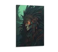MZKSUERS Poster épique de chaman mystique 2 - Impression sur toile - Décoration murale moderne pour chambre à coucher - 20 x 30 cm