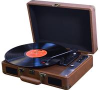 MZL-P01 Tourne-disque vinyle Tourne-disque LP Compatible avec les disques vinyles 7/10/12 pouces 33?/45/78 tr/min Vitesses Haut-parleur BT5.0 Sortie RCA avec housse anti-poussière