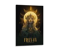 MZMCXNFW Poster de dieux nordiques Freya - Impression sur toile - Décoration murale moderne pour chambre à coucher - 30 x 45 cm