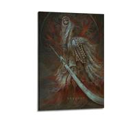 MZMCXNFW Poster décoratif sur toile « Only The Shadow of The Wolf Is Gone Twice The Game » - Décoration murale moderne pour chambre à coucher (60 x 90 cm)