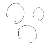 MZMing [18pcs] GU10 / MR16 / MR11 Anneau Clip Clips for Small Loose Objects de Bague de Fixation Such as Rings/ Guirlande /Support D'ampoule - 35 et 50 mm de Diamètre