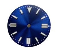 MZMZM Cadrans de Montre Lumineux Verts de 28,5 mm, Bandes de Rayons solaires, Clous(Blue)