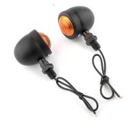 MZMZM Feu arrière de Moto 12V, Style Ancien, Ligne Unique, Circulaire(1PCS - Black)