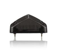 MZMZM Feu arrière Universel de Moto 12V, Lampe de Plaque d'immatriculation, Feux Stop(Black)