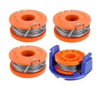 mzoLife Bobine de débroussailleuse Compatible avec la Ligne de Coupe-Bordure Mac Allister MGTP18Li, bobines de Remplacement pour débroussailleuses à Alimentation Automatique de 1,65 mm avec Couvercle