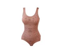 MZPOZB Body Gainant Grande Taille Shapewear for Les Femmes Entrejambe Ouvert Body imprimé sous-vêtements Amincissants Post-Partum sans Couture Corps Shaper Corset 5XL(Pink,3XL-4XL)