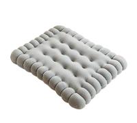 MZPOZB Coussin De Chaise De Balcon Sitting Biscuit Cushion Soft Shape Decorative Pillow Sofa Chair Car Seat Pad Outdoor Cookie Tatami Back(45cmgrey)
