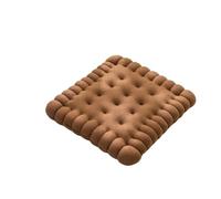 MZPOZB Coussin De Chaise De Balcon Sitting Biscuit Cushion Soft Shape Decorative Pillow Sofa Chair Car Seat Pad Outdoor Cookie Tatami Back(45cmcoffee)