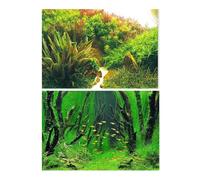 MZPOZB Fond D'Aquarium Décoration d'aquarium, Peinture de Fond, Paysage, océan, Plantes Marines, Toile(Color8,40x60cm)