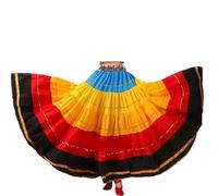 MZPOZB Jupe de Flamenco for Femmes, Filles gitanes, Grande balançoire, Costumes de scène de Danse du Ventre, Spectacle(720degree Skirt,3XL)