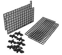 MZPOZB Lot de 4 Plateaux séparateurs for Aquarium, en Plastique, for boîte à œufs, diffuseur lumière, Filtre séparateur for, Isolation du Fond