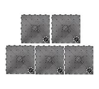 MZPOZB Lot de 5 plaques filtrantes Noires à Trous Multiples, Support Solide for Aquarium, plaques de séparation for Sable, Panneaux de séparation en Plastique