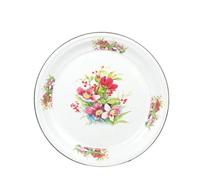 MZPOZB Thickened 26-40cm Vintage Enamel Tea Tray, Serving Dish(30cm-A)