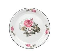 MZPOZB Thickened 26-40cm Vintage Enamel Tea Tray, Serving Dish(35cm-B)