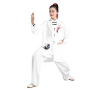 MZPOZB Vêtements D'Arts Martiaux Uniforme de Kung Fu en coton perlé, imprimé floral traditionnel, WuShu Taichi, uniforme for hommes, vêtements d'exercice TaiChi(XXL(180cm))
