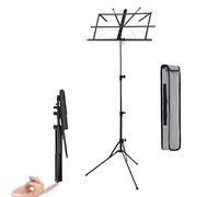 MZQMK L'alliage d'aluminium Ultra-léger Peut être soulevé et plié Pupitre de Musique Portable, Pupitre Mobile for Salle de Classe, Concert, église, avec Emballage, 435 g