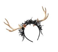 MZRAN Bandeaux en forme de bois de renne pour Noël, Halloween, fête festive, accessoires de fête en tissu doux, bande élastique pour la famille, décoration de costume, bandeaux de bois de renne de