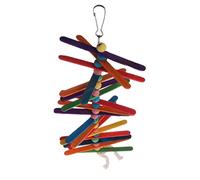 MZRAN Bâtons à mâcher pour perroquets, jouet sûr et naturel à mâcher pour cage à mordre, bloc d'activité pour perroquets pour petits oiseaux pour grands oiseaux, conure, pièces de Noël, grand papier à