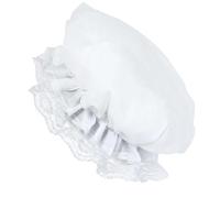 MZRAN Casquettes à bord en dentelle pour femme - Pour fête à thème, accessoires de cosplay - Chapeau blanc pour infirmière