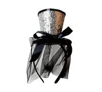 MZRAN Célébration Chapeau haut-de-forme Décoration Cerceau à cheveux en direct Broadcast Support de cheveux de Noël Fête Costume Couvre-chef pour tous
