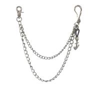 MZRAN Chaîne de taille unisexe avec motif tête de mort, style motard, décoration tendance pour hommes et femmes avec double couche ceinture réglable