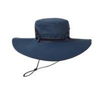MZRAN Chapeau cloche pliable modifiable en polyester fin pour voyage, randonnée, camping, bleu marine, Taille unique