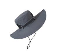 MZRAN Chapeau cloche pliable modifiable en polyester fin pour voyage, randonnée, camping, gris foncé, Taille unique