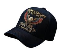 MZRAN Chapeau commémoratif pliable en l'honneur des soldats en coton léger respirant pour voyage chapeau décontracté