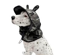 MZRAN Chapeau de protection solaire pour chien avec sangle réglable, léger et respirant pour promenades ensoleillées dans le parc
