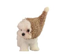 MZRAN Chapeau épais en polaire pour chien avec bande réglable confortable pour petits animaux Cosplay Accessoires pour fêtes de vacances Cadeau Petit chien Chapeau d'hiver
