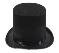 MZRAN Chapeau haut de forme melon noir pour magicien, jazz, spectacles, carnaval, boîte de nuit, Noir , 2-3