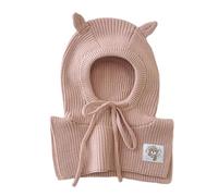 MZRAN Chapeau multifonction pour enfant avec couverture du visage modifiable Plan de tissage isolé pour garçons et femmes de 1 à 5 ans Accessoires d'hiver Chapeau écharpe, b, Taille unique