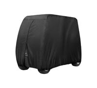 MZRAN Chariot de golf imperméable 4 places en tissu polyester 210D avec toit étendu pour enfants - Sécurité extérieure - Chariot de golf à fermeture éclair