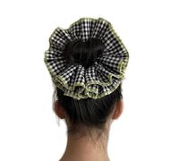 MZRAN Chouchou à cheveux très élastique avec bordure en dentelle pour queue de cheval - Chouchous surdimensionnés pour filles