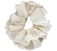 MZRAN Chouchous élastiques à cheveux élégants avec bordure en dentelle - Corde à cheveux douce - Style décontracté - Pour filles
