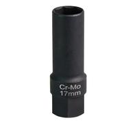MZRAN Clé à douille 17 mm externe 7 angles, raccord carré de 1,27 cm, pour démontage d'écrou clé à cliquet en acier