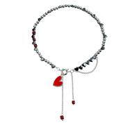MZRAN Collier de perles tendance - Chaîne de cou délicate et étincelante - Convient pour les amateurs de mode - Cadeau - Chaîne d'amour