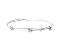 MZRAN Collier élégant avec pendentif étoile double couche longueur réglable chaîne de clavicule créatif fête bijoux cadeau étoile collier pour cadeau, taille unique, Comme décrit, Comme décrit.