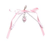 MZRAN Cordon de téléphone perlé avec cordon de poignet avec nœud papillon - Chaîne de téléphone portable - Porte-clés pour femme - Accessoires de sac, bracelets de téléphone