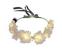 MZRAN Couronne de fleurs lumineuses à DEL pour femme