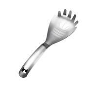 MZRAN Cuillère de cuisine multifonctionnelle, séparateur de jaune d'œuf, râpe, presse-purée, passoire, décapsuleur, outil d'égouttoir et gadgets