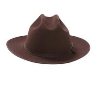 MZRAN Élégant chapeau de cowboy français pour femme, carnaval, festival, rassemblement formel, chapeau de bande pour adulte unisexe